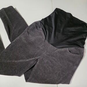LOFT Maternity Corduroy Pants Charcoal gray Full Panel Size 4M